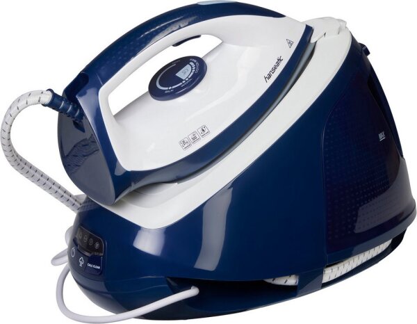 HANSEATIC Dampfbügelstation HIS1565BLD, Bügeleisen Station, 6,5 bar Dampfdruck, 300g/min Dampf, 1,5L Tank, betriebsbereit in 60s.