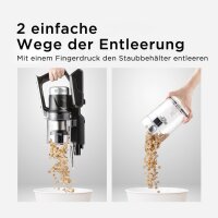 HANSEATIC HVS450BMC Akku-Hand- und Stielstaubsauger, LED, HEPA H12 Filter, Wandhalterung, umfangreiches Zubehör, einfache Entleerung.