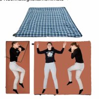 KingCamp Schlafsack 3-1 XXL, Deckenschlafsack, Baumwolle Flanell, bis -18°C, 230x90 cm, inkl. Kopfkissen, für 4 Jahreszeiten.