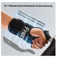 FREETOO Handgelenkstütze S/M rechts, Karpaltunnelsyndrom, 3 Metallschienen, weich gepolstert, ideal für Tendinitis, Arthritis, Verstauchungen.