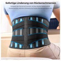 FREETOO Lumbar Support Belt, Back Brace, Breathable, 6...