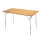 KingCamp Bambus Falt Tisch, Camping, klappbar, Aluminium, Holz, 3 Höhen verstellbar, ideal für Garten und Outdoor.