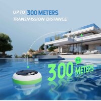 Inkbird IBS-P03R Wireless Solar Pool Thermometer IP68 Waterproof Indoor Monitor Ideal for Pool, Spa, Pond.