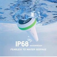 Inkbird IBS-P03R Wireless Solar Pool Thermometer IP68 Waterproof Indoor Monitor Ideal for Pool, Spa, Pond.