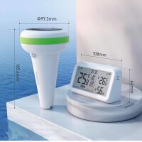 Inkbird IBS-P03R Wireless Solar Pool Thermometer IP68 Waterproof Indoor Monitor Ideal for Pool, Spa, Pond.