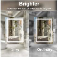 Sanitemodar LED Badspiegel 70x90cm, beleuchtet,...