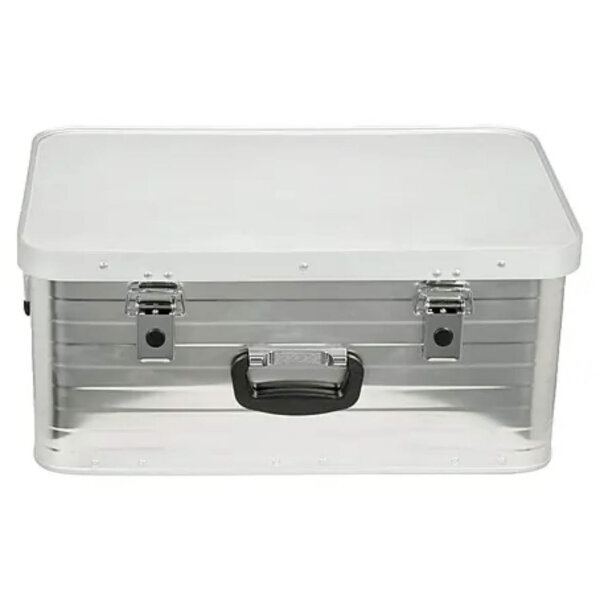 Wisent Aluminiumbox 47L, 585x385x265mm, robust, leicht, ideal für Transport und Lagerung, wetterfest, langlebig.