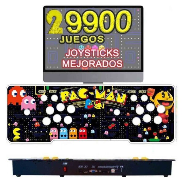 Timits Retro-Konsole, 3D-Arcade-Konsole, Freizeitgerät mit 29.000 Spielen, manuell und konfiguriert.