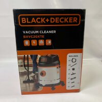 BLACK+DECKER BXVC20XTE wet/dry vacuum cleaner, 1400 W, 20 L, integrated socket for power tools, versatile.