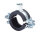 Fischer pipe clamp FRS, 3" M8/M10 A4, pipe clamp, stainless steel, 25 pieces, for secure pipe fastening.