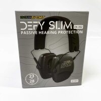 Isotunes Defy Slim, hearing protection, passive noise isolation, lightweight, comfortable, ideal for noisy environments, long wear time.
