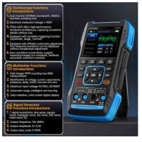 Fnirsi 2C23T Handheld Digital Oscilloscope, Multimeter, Function Signal Generator, 3IN1, Dual Channel, New 2023