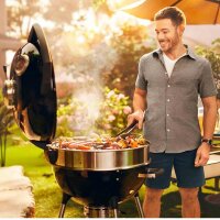 Napoleon PRO22, Holzkohle-Kugelgrill, schwarz,...