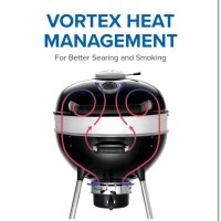 Napoleon PRO22, Holzkohle-Kugelgrill, schwarz, porzellanemaillierter Deckel, verchromtes Grillrost, robust und langlebig.