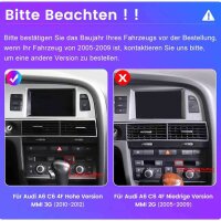 DAB+ DVR Android Autoradio 8.8" für AUDI A6 C6...