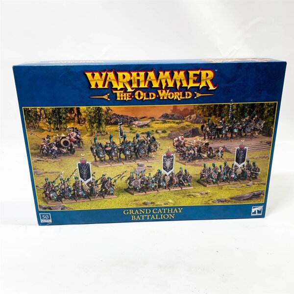 Warhammer The Old World - Force Box: Grand Empire of Cathay, strategic tabletop game, detailed miniatures, comprehensive rules.
