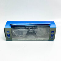 Zoggs Spectra Schwimmbrille, Clear Black Clear, Schwimmbrille, Anti-Beschlag, UV-Schutz, verstellbare Nasenbrücke.