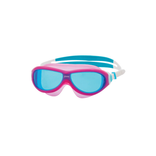 ZOGGS Phantom Kids swimming goggles, UV protection, anti-fog, adjustable nose bridge, comfortable fit.