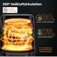 G12 Ultra, Heißluftfritteuse XL 8,5L, Air Fryer,...