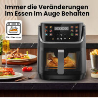 G12 Ultra, Hot Air Fryer XL 8.5L, Air Fryer, 1785W, LED touchscreen, viewing window, 12 functions, dishwasher-safe baskets.
