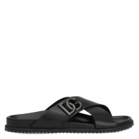 Dolce & Gabbana, Sandalen, Leder Schwarz,...