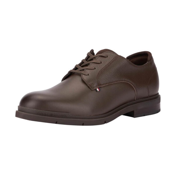 Tommy Hilfiger Herren Derby-Schuhe, EU 43, Leder, flexibles und genarbtes Material, ohne OVP.