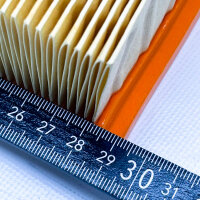 Kärcher NT 65/2, NT 72/2, NT 72/2 Eco, Flachfaltenfilter, Innen, 2x Staubsaugerfilter, hohe Filtrationseffizienz.