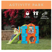 FEBER Spielplatz, Aktivitätszentrum, Spielzeugrutsche, für Kinder 2-7 Jahre, Famosa, fördert Bewegung und Kreativität.