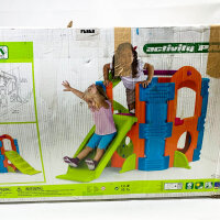 FEBER Spielplatz, Aktivitätszentrum, Spielzeugrutsche, für Kinder 2-7 Jahre, Famosa, fördert Bewegung und Kreativität.