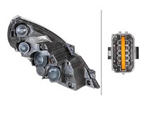 HELLA 1ER 010 117-191 Halogen Scheinwerfer, Renault...