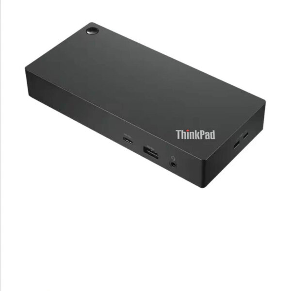 Lenovo ThinkPad Universal USB-C Dock, 135W power adapter, docking station, versatile connectivity, ideal for laptops.