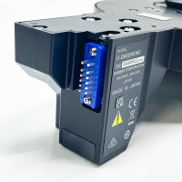 Olympus microscope U-D6BDREMC, motorized six-fold BD objective turret, DIC-capable, precise slide mechanism.