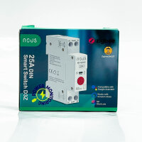 NOUS Zigbee DIN rail module 25A, consumption measurement, smart energy management, easy integration into smart home.