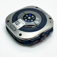 Samsung Galaxy Watch Ultra, 47 mm, Smartwatch, 1.5" AMOLED, 480x480, 4G, GPS, WLAN, silber, orange Band.