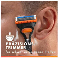 Gillette Fusion5 razor blades, 4 pieces, precise shave, 5 blades, Flexball technology, skin protection.
