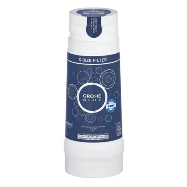 GROHE Blue S-Size, Filter, Kapazität 600l bei 20°C dKH, für frisches, gefiltertes Wasser.