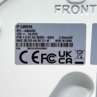 Dahua IPC-4404IRV, IP security camera, 4MP dome, 2.8mm lens, night vision, motion detection, weatherproof.