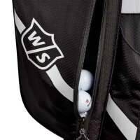 Wilson Staff QS Standbag, Komplettsatz, Schwarz-Weiß, leicht, wasserabweisend, mehrere Fächer, ergonomischer Tragegurt.