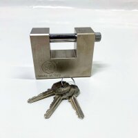 Serrature security padlock 84x69mm, 3 keys, robust, ideal...