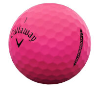 Callaway Golf Supersoft, golf ball, pink, soft surface, long distance, ideal for beginners and recreational players.