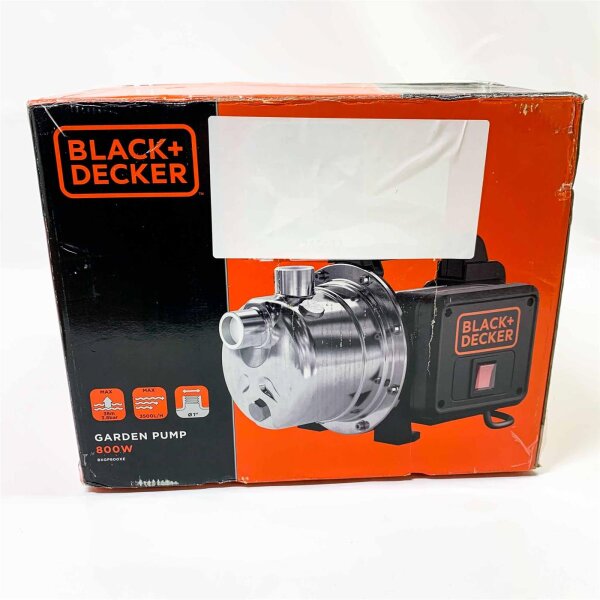 BLACK+DECKER BXGP800XE pump, clear water, 800 W, 3500 l/h, 38 m delivery head, self-priming.