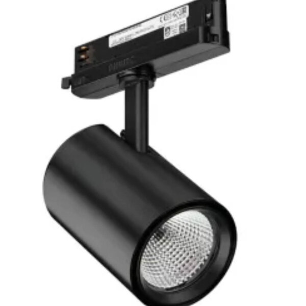 Philips GreenSpace Evo, ST333T 32S/830 PSU VWB FG BK482, track spotlight, wide beam, black, energy efficient.