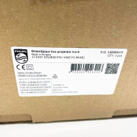 Philips GreenSpace Evo, ST333T 32S/830 PSU VWB FG BK482, track spotlight, wide beam, black, energy efficient.