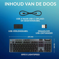 Logitech G G915 X, Gaming Keyboard, Low-Profile, AZERTY,...