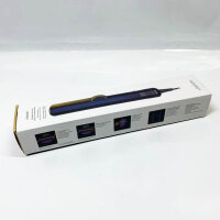 Luftstrom-Haarglätter, Nachtblau/Kupfer – trocknet und glättet das Haar gleichzeitig für ein glattes, glänzendes Finish