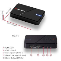 AVerMedia GC551G2 Capture Card, Gaming, 4K, HDR, VRR,...