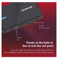 AVerMedia GC551G2 Capture Card, Gaming, 4K, HDR, VRR, ideal for PS5, Xbox, Switch, Windows, Mac, Streaming.