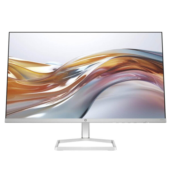 HP Series 5 524sw, FHD IPS Monitor, 23,8 Zoll, 100Hz, 1920x1080, 1500:1, 99% sRGB, HDMI, nachhaltig, Neigung -5 bis +25°, Weiß-Silber.