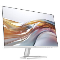 HP Series 5 524sw, FHD IPS Monitor, 23,8 Zoll, 100Hz, 1920x1080, 1500:1, 99% sRGB, HDMI, nachhaltig, Neigung -5 bis +25°, Weiß-Silber.