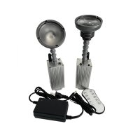 Maky 20x 10 W Pinspot IR, LED Spotlicht, warmweiß, ideal für Events, kompakt, energieeffizient, Fernbedienung.